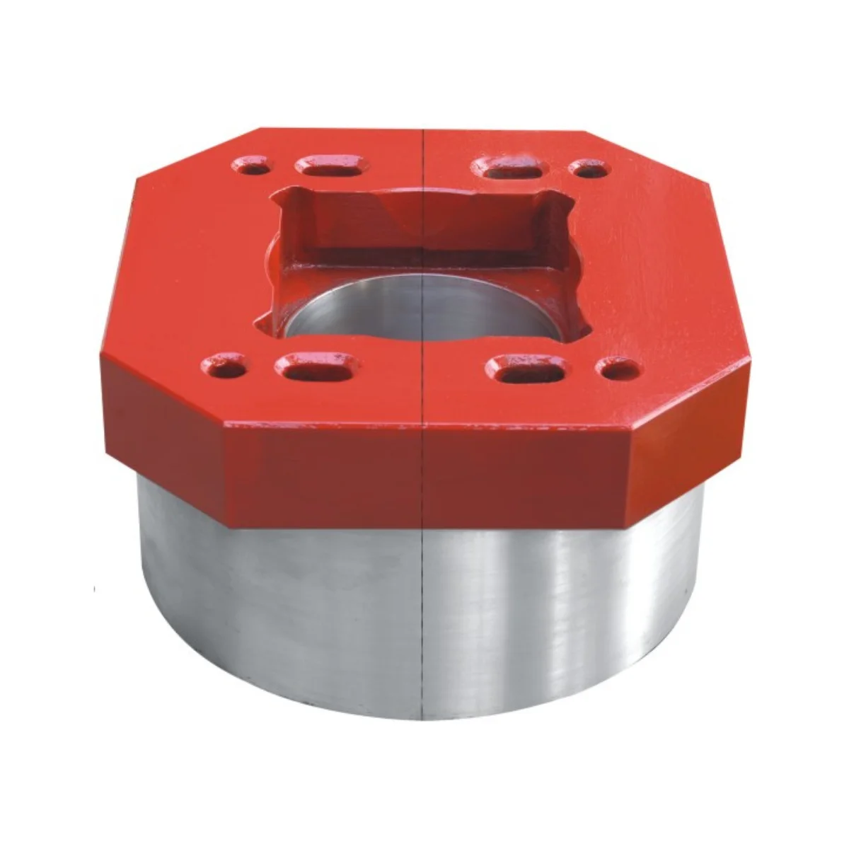 This Master Bushings for oilfield handling tools, including equivalents for NOV MPCH, Wirth, DenCon, Varco, Oilwell, Emsco, HMH, National, Forum, and BVm, all designed for 27.5-inch rotary tables. Additionally, master bushings for specific brands and sizes, such as Varco 49.5-inch and DenCon 49.5-inch rotary tables, are shown. These components are crucial for secure connections between the rotary table and drill string, ensuring smooth and efficient drilling operations.